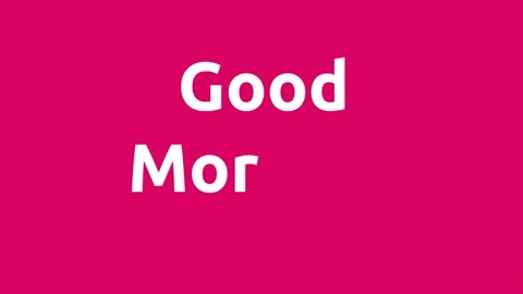 Good Morning text Vídeo Stock 140389304