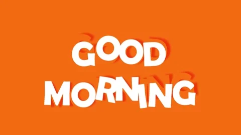 Good morning text. Stock Footage 261103606