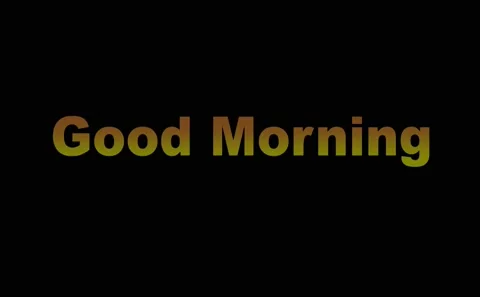 Good Morning Yellow Stock Footage