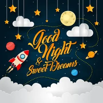 Good night background illustrations イラスト素材