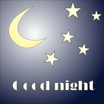 Good night Stock Illustration