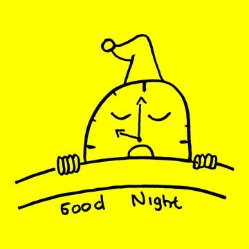 Good Night Stock Illustration