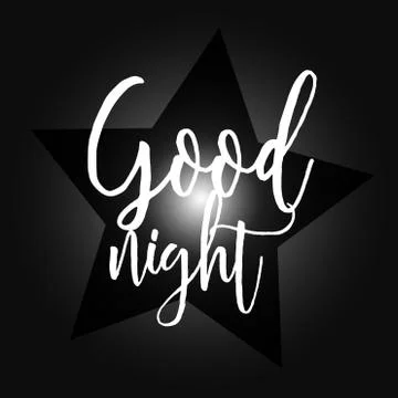 Good night logo design vector Stock Illustration