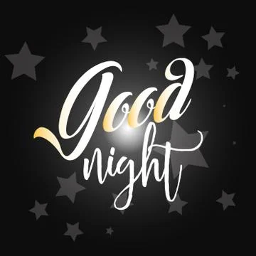 Good night logo design vector Stock Illustration