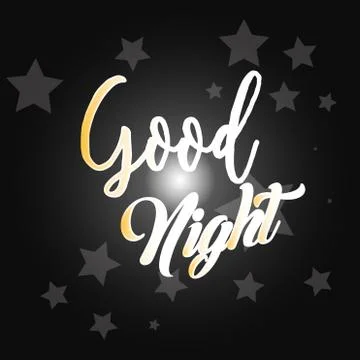 Good night logo design vector Stock Illustration