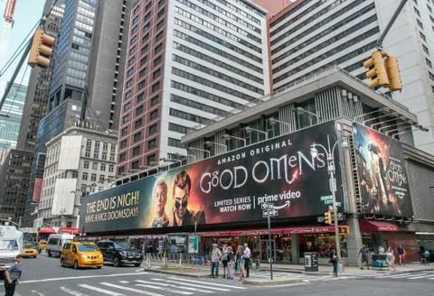 Good Omens billboard Foto stock