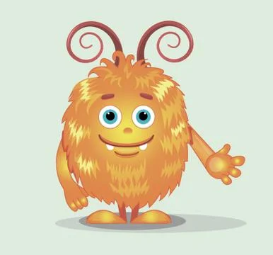 Good orange monsters Stock Illustration