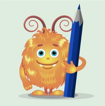 Good orange monsters Stock Illustration