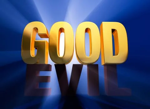 Good over evil Stock Illustration