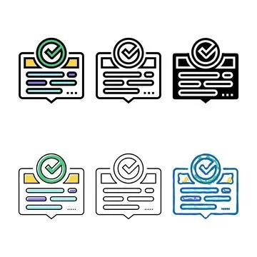 Good quality color icon vector designs Stock Illustration