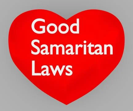 Good samaritan laws concept Illustrazione stock