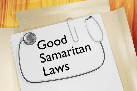Good Samaritan Laws concept Illustrazione stock