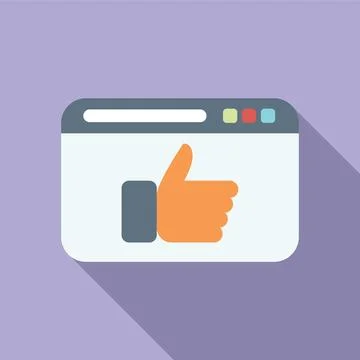 Good seo website icon flat vector. Computer market Stock Illustration