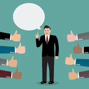 Good speech Stock Illustration
