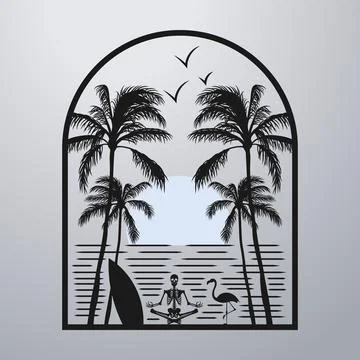 Good summer on the beach Stock-Illustration