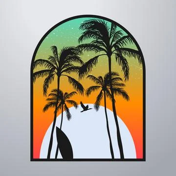 Good summer on the beach Stock-Illustration
