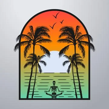 Good summer on the beach Stock-Illustration