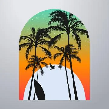Good summer on the beach Stock-Illustration