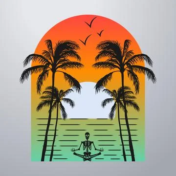 Good summer on the beach Stock-Illustration