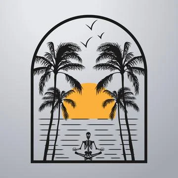 Good summer on the beach Stock-Illustration