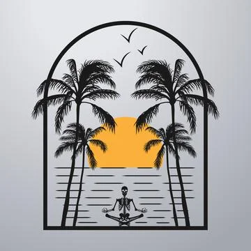 Good summer on the beach Stock-Illustration
