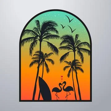 Good summer on the beach Stock-Illustration