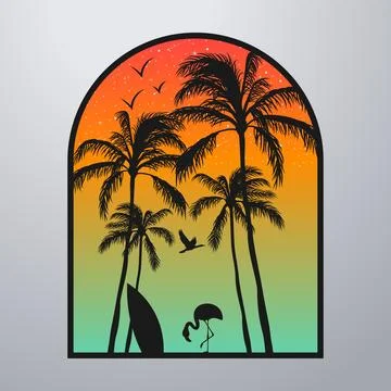 Good summer on the beach Stock-Illustration