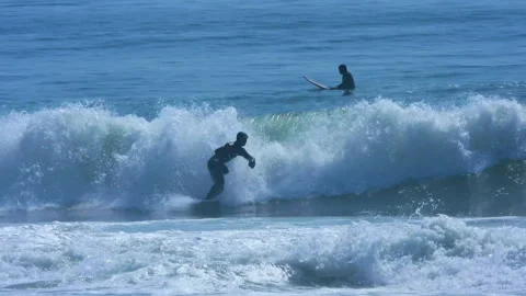 Good surfing Atlantic Ocean Video stock 150979437