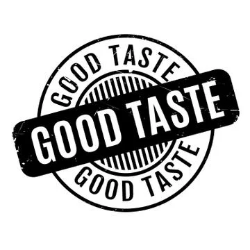 Good Taste rubber stamp Stock Illustration