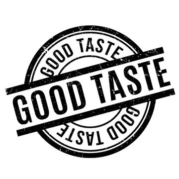 Good Taste rubber stamp Stock Illustration