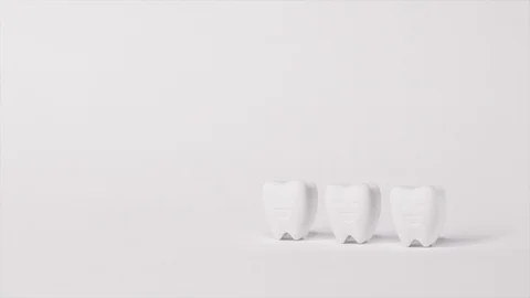 From Good Teeth Become to Unhealthy Decayed Teeth Stock Footage 103354777