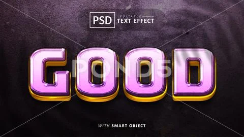 Good text - editable luxury font effects PSD Template