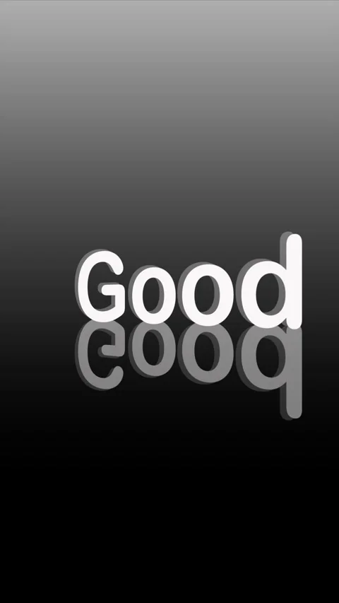 GOOD text rotating 3D rendering text motion graphics animation, kinetic Video stock 243646669