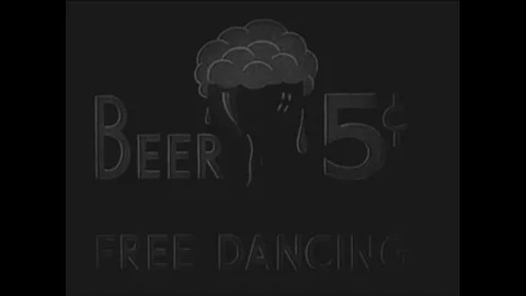 Good times and dancing in a bar or pub in the 1930's. Stock Footage 106020166