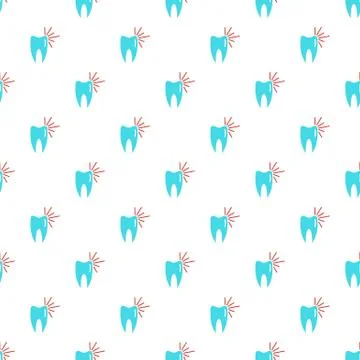 Good tooth pattern seamless vector Illustrazione stock