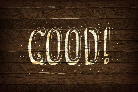 Good. Typography, font Stock Illustration