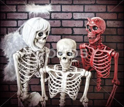 Good versus evil Stock Photos