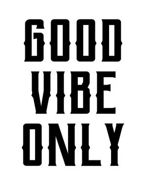 Good Vibe Only Stock Illustration
