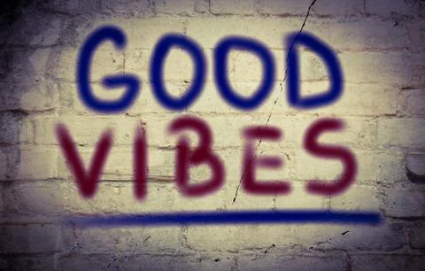 Good vibes concept Stock Illustration