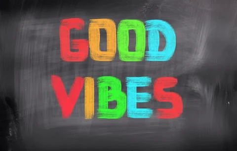 Good vibes concept Stock Illustration