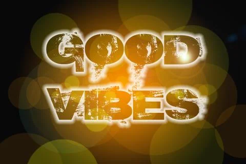 Good vibes concept Stock Illustration