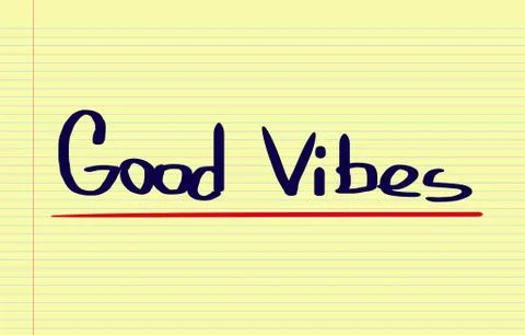 Good Vibes Concept Stock Illustration