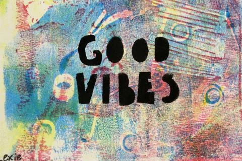 Good Vibes Stock Illustration