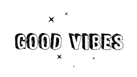 Good vibes Letters Stock Footage 172468658