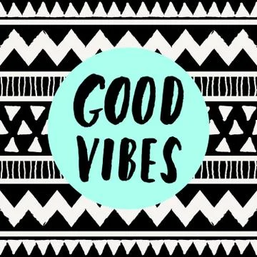 Good Vibes Only Stock Illustration