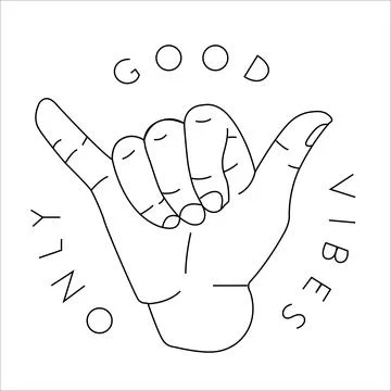 Good Vibes Only Stock Illustration