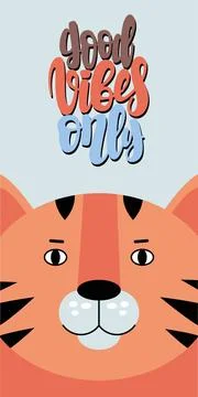 Good Vibes only 스톡 일러스트