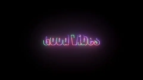 Good Vibes Text Animation – Version 1 Stock Footage 324802132