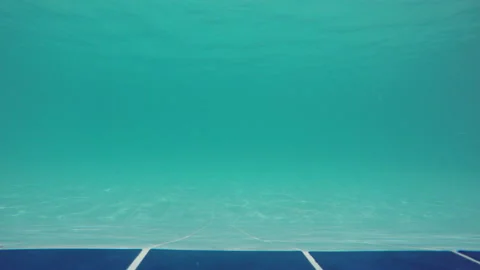 Good View From The Bottom Of The Pool Stock Footage 91593665