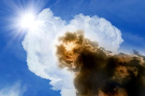 Good vs evil Illustrazione stock